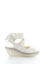 YULP571FLY 000 PEARL Lace-Up Sandals